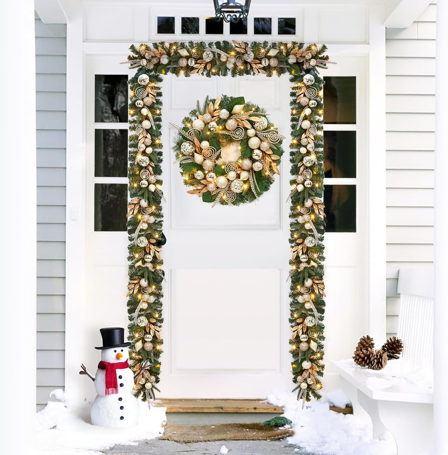Garvee 24 Inch Christmas Wreat - Led Fairy String Lights review and price