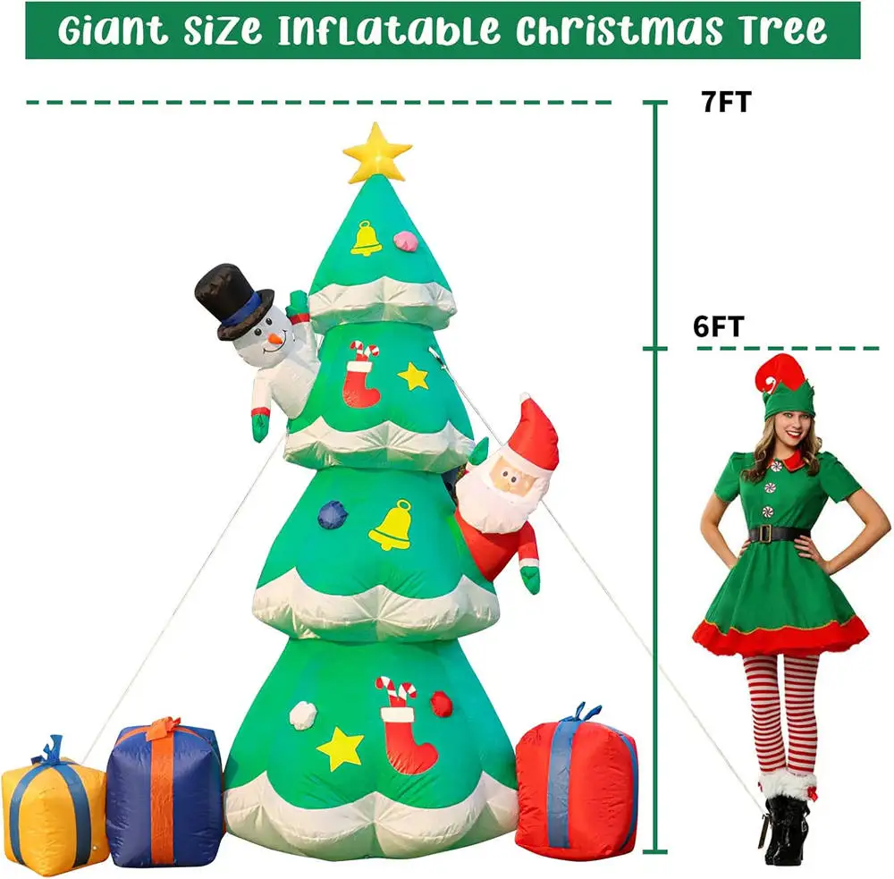 7FT Light Up Christmas Inflata - Christmas Tree Artificial review and price