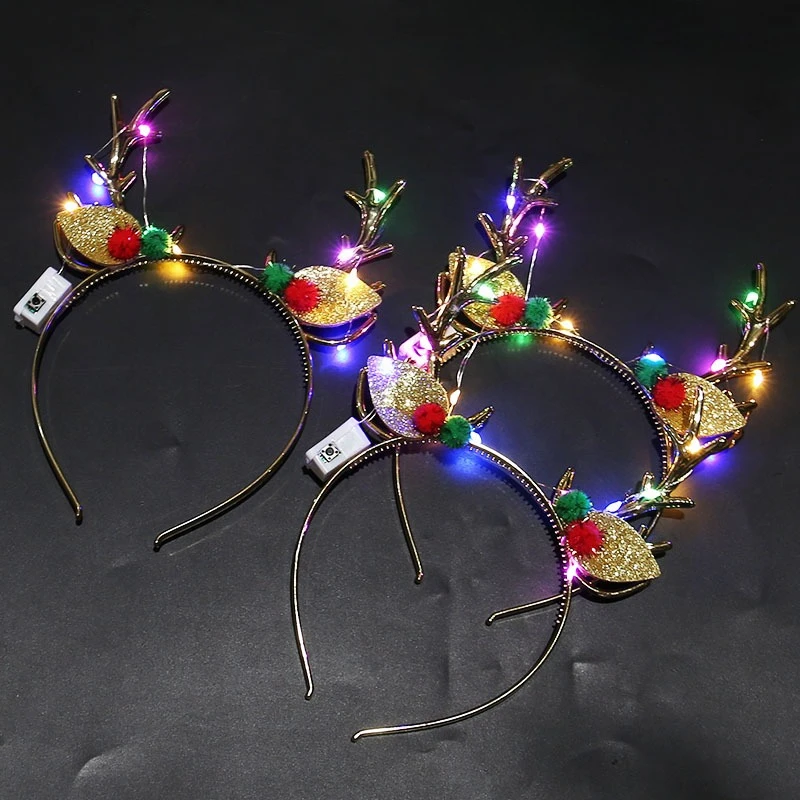 20pcs Light Up Christmas Headb - Reindeer Antlers Headband review and price