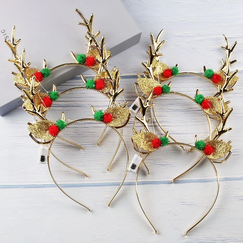 20pcs Light Up Christmas Headb - Reindeer Antlers Headband review and price