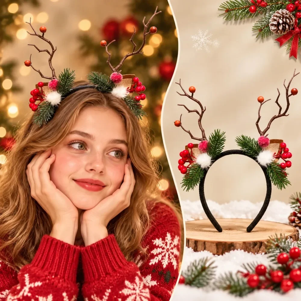 Reindeer Antler Christmas Head - Reindeer Antlers Headband review and price