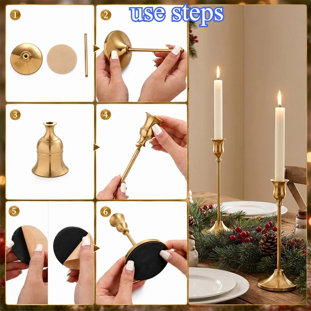 6 Sets Candle Holders Vintage  - Holiday Candle Set review and price