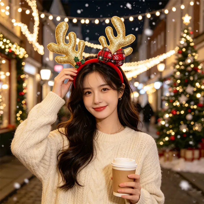 1-5PCS Reindeer Antler Christm - Reindeer Antlers Headband review and price