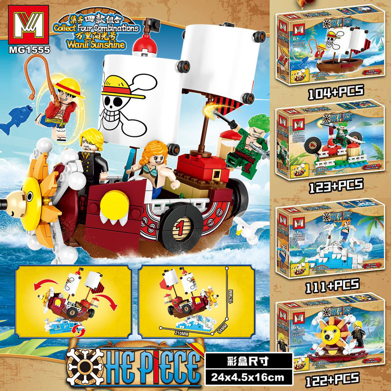 4in1 One Piece THOUSAND SUNNY  - Lego Set Technic review and price