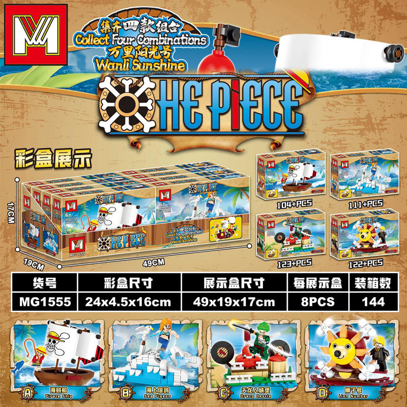 4in1 One Piece THOUSAND SUNNY  - Lego Set Technic review and price