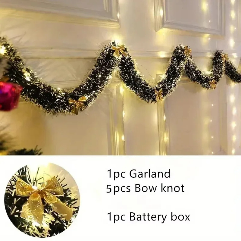2M LED Light Christmas Tinsel  - Tinsel Garland Decoration review and price